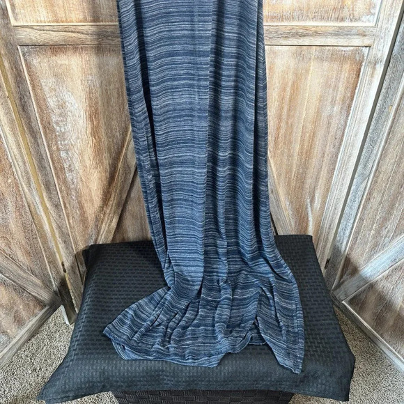 Vince Heather Blue Racerback Space Dye Maxi Dress - Picture 8 of 8